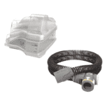 Vista cenital del humidificador y del climateline para airsense s10