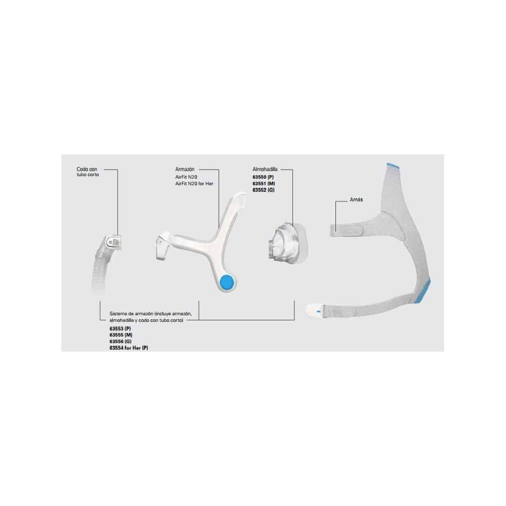 ResMed 63552 Airfit N20 Large Cushion Replacement - Foto 8