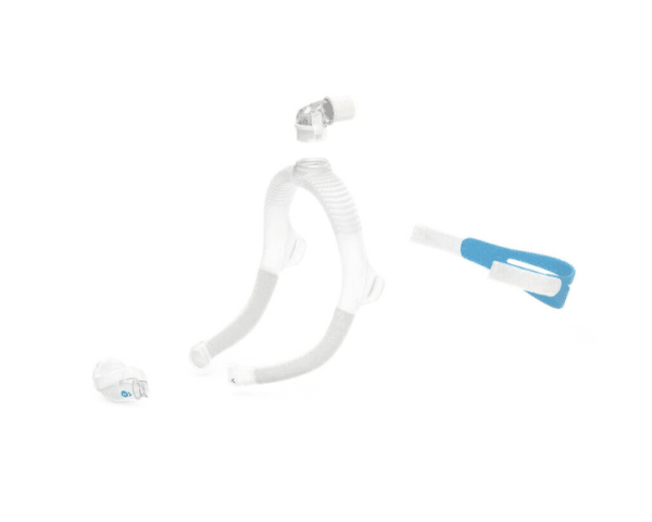 Vista de la mascarilla nasal resmed n30i por sus distintas partes