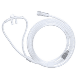 Vista frontal de la canula nasal para adulto