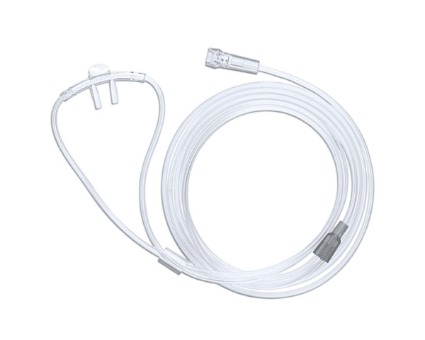 Vista frontal de la canula nasal para adulto