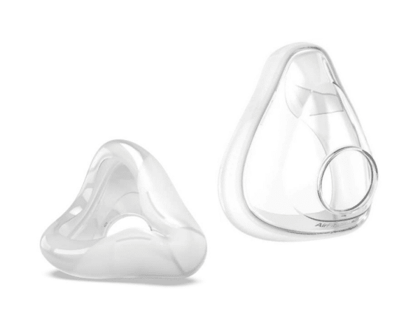 Vista detalle de la almohadilla airfit f20 por delante y por detrás