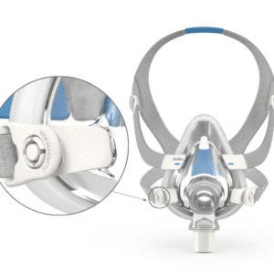Detalle del cierre de la mascarilla airfit f40 sin imanes