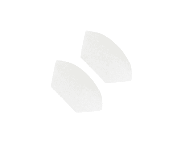 Vista frontal de 2 filtros de poliester para Z1 cpap