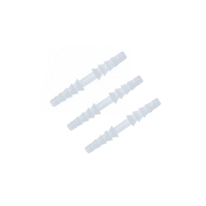 Vista de tres conectores de líneas de oxígeno